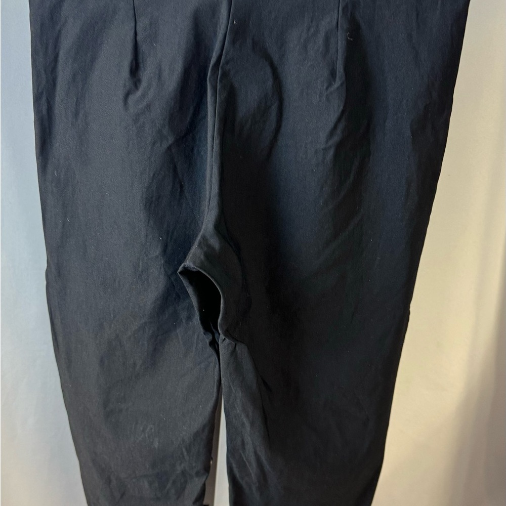 Vintage Lavish High Waisted Stretch Capris Rayon Nylon Spandex Blend Black Sz 1X - Picture 3 of 6